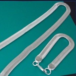 925 Sterling Silver Necklace and Bracelets